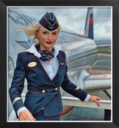 Russian flight attendant